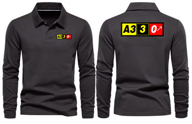 AIRBUS A330 LONG SLEEVE POLO
